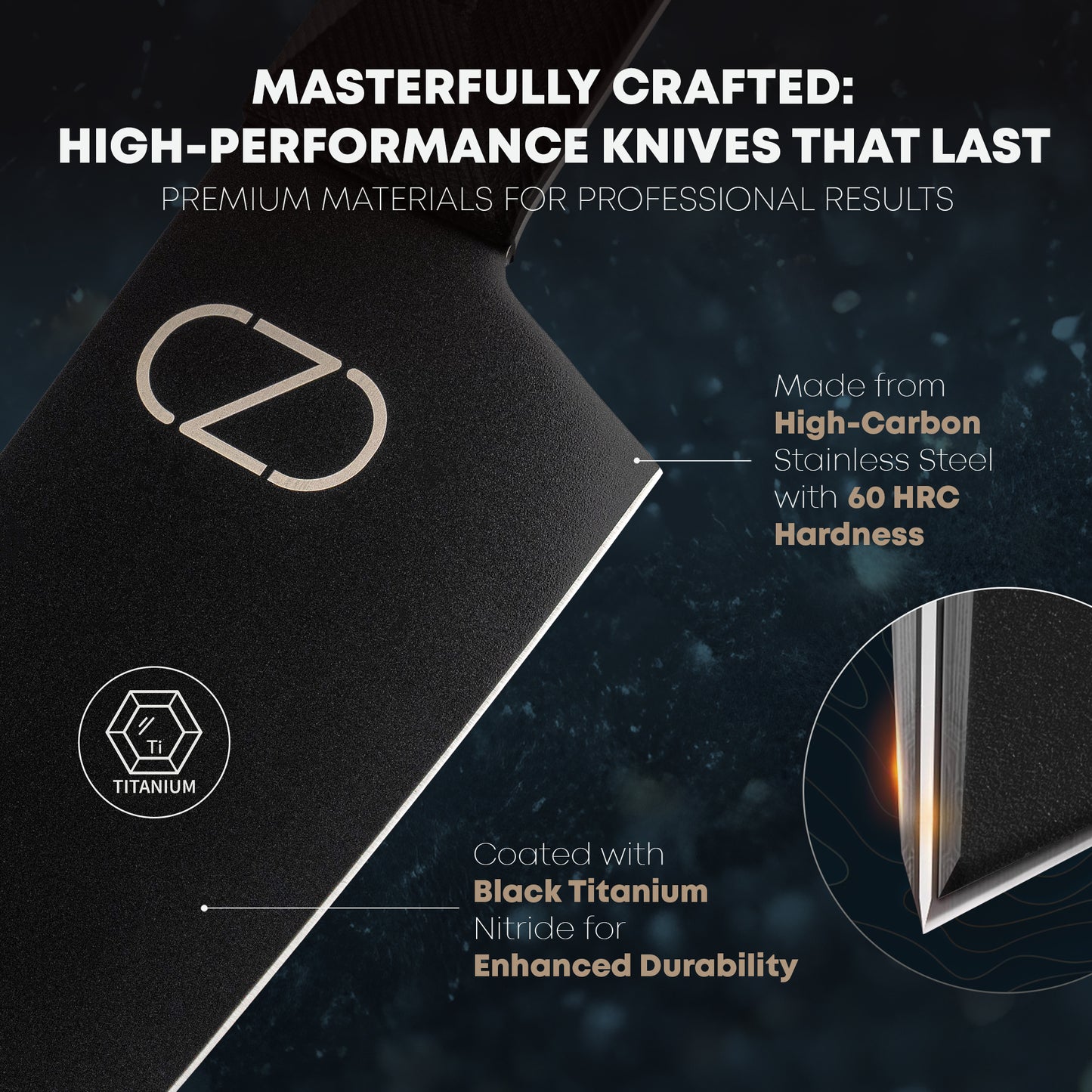 3-in-1 Magnetic Knife Block, 5 Piece Knife Set, Spice Rack Bundle